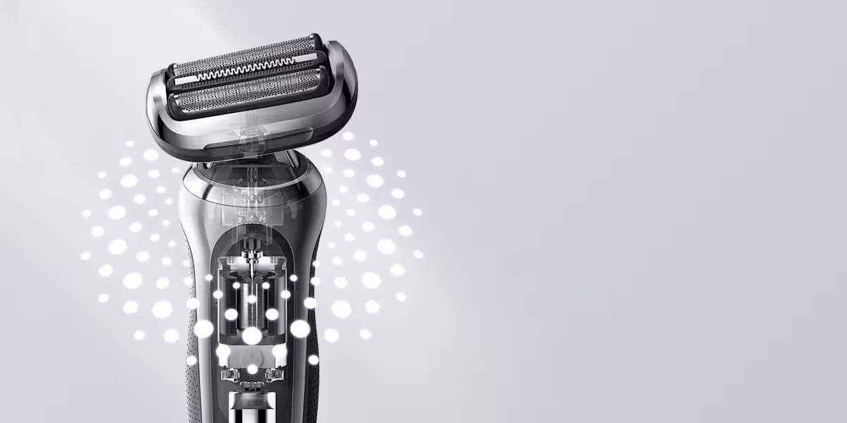 A smooth shave, even in tricky areas.