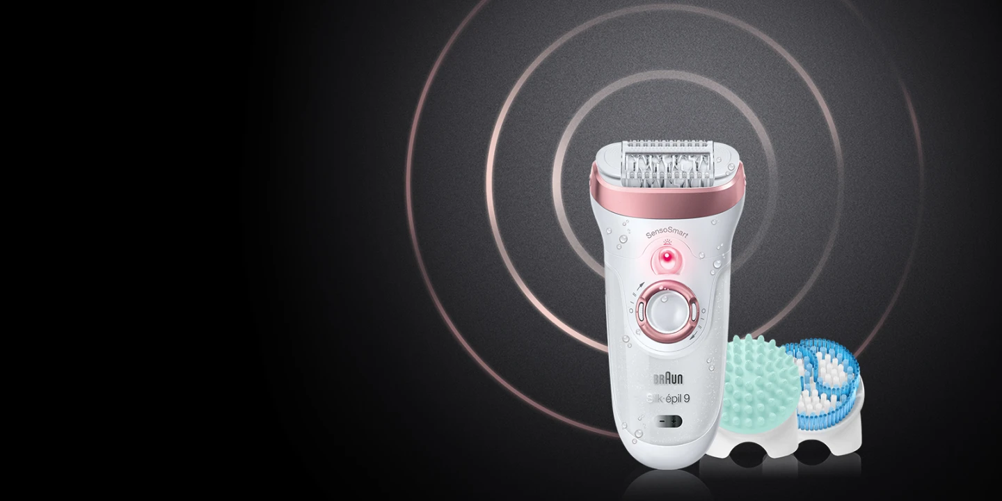 Braun, Silk-Ã©pil 9, SkinSpa SensoSmart Epilator, 4 in 1 Beauty