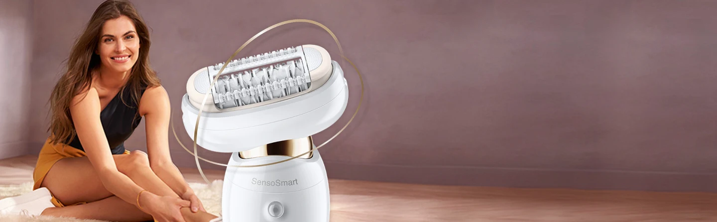 The world’s 1st epilator with a fully flexible head.
