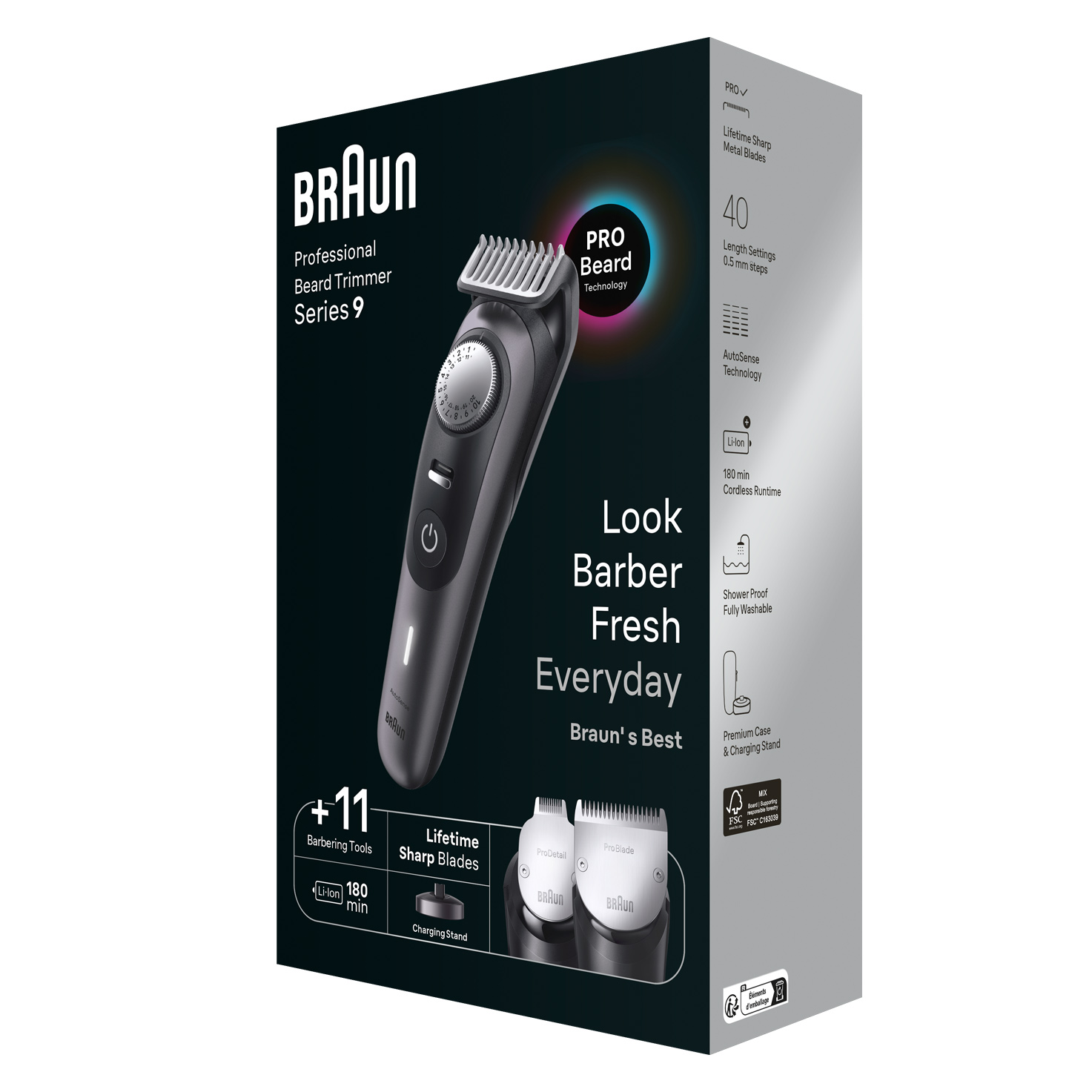Braun Series 9 BT 9441 : Waterproof Beard trimmer for Men | Braun AE