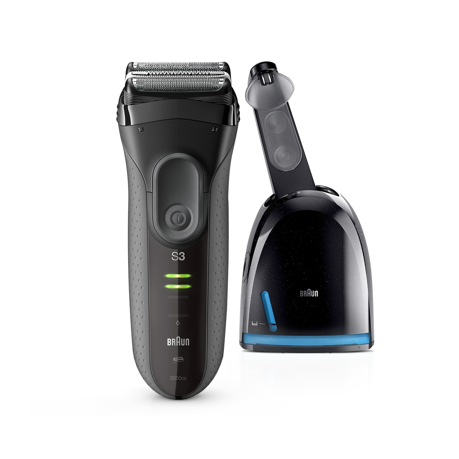 Braun Series 3 ProSkin 3050cc Rechargeable Electric Shaver with Clean
