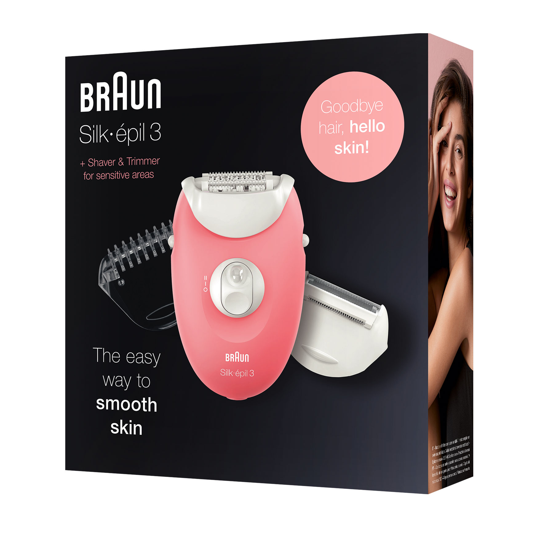 Braun Epilator for Long-Lasting Hair Removal Shaver & Trimmer Silk-épil  3-420 4210201190288