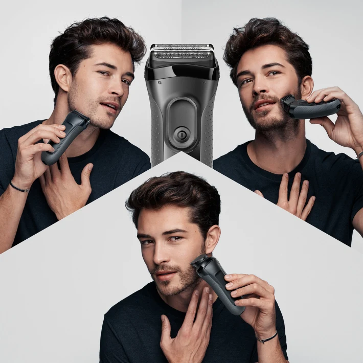 Braun Series 3 Shave&Style 3000BT 3-in-1 Electric Shaver, Razor