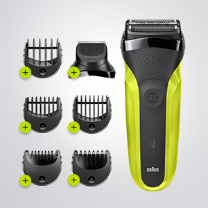 Beard trimmer with 5 combs