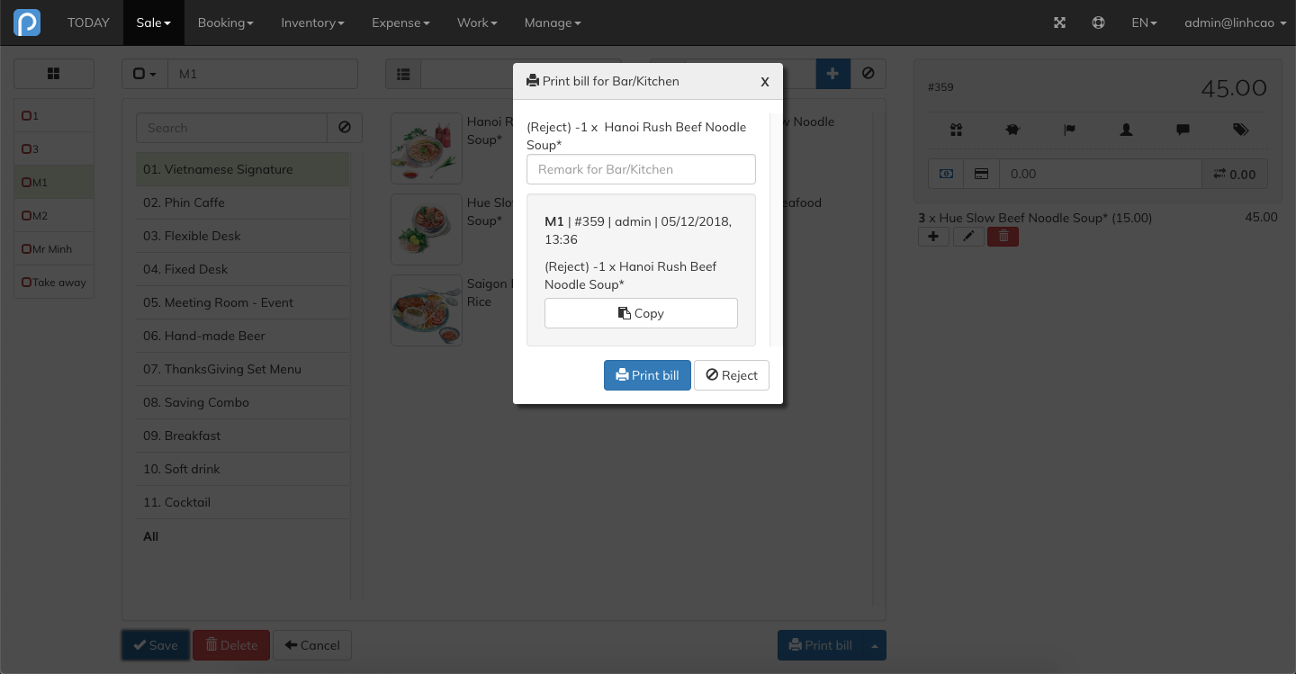 Update status sale order
