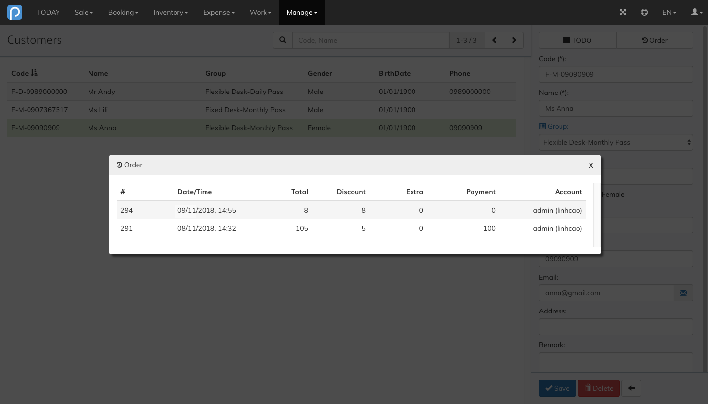 Create Sale Order for Flexible Desk 14