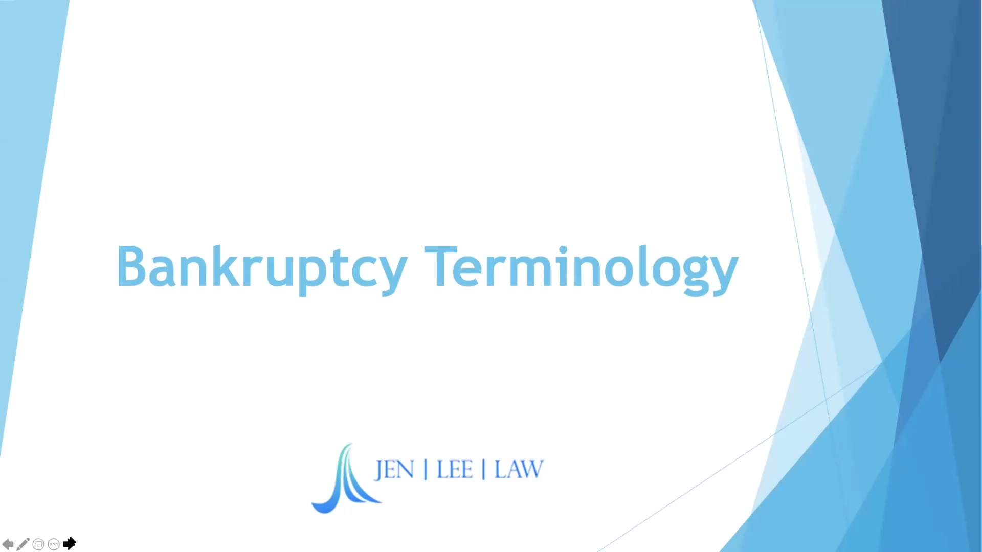 Terminology of Bankruptcy