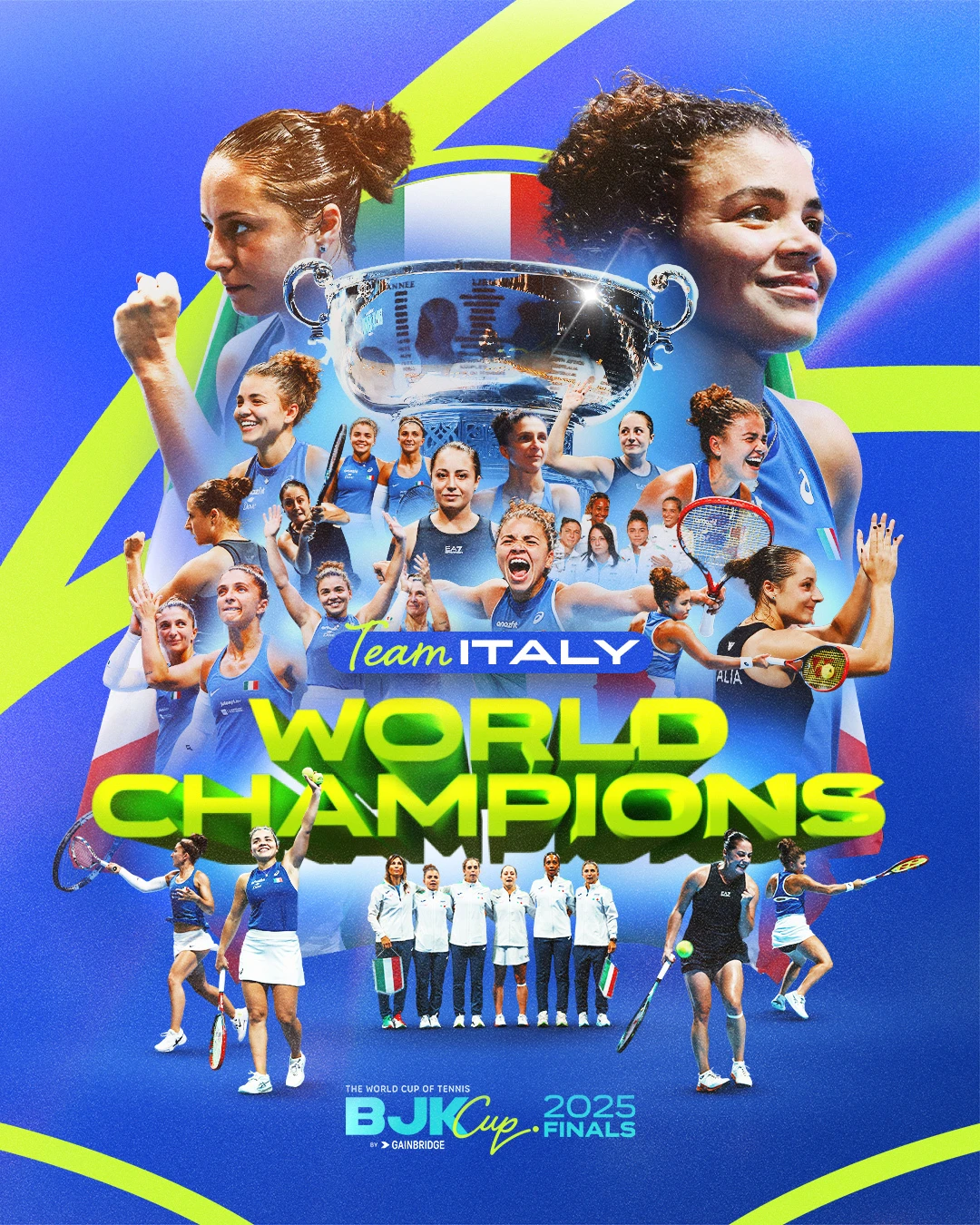 2025 World Champions graphic – Team Italy