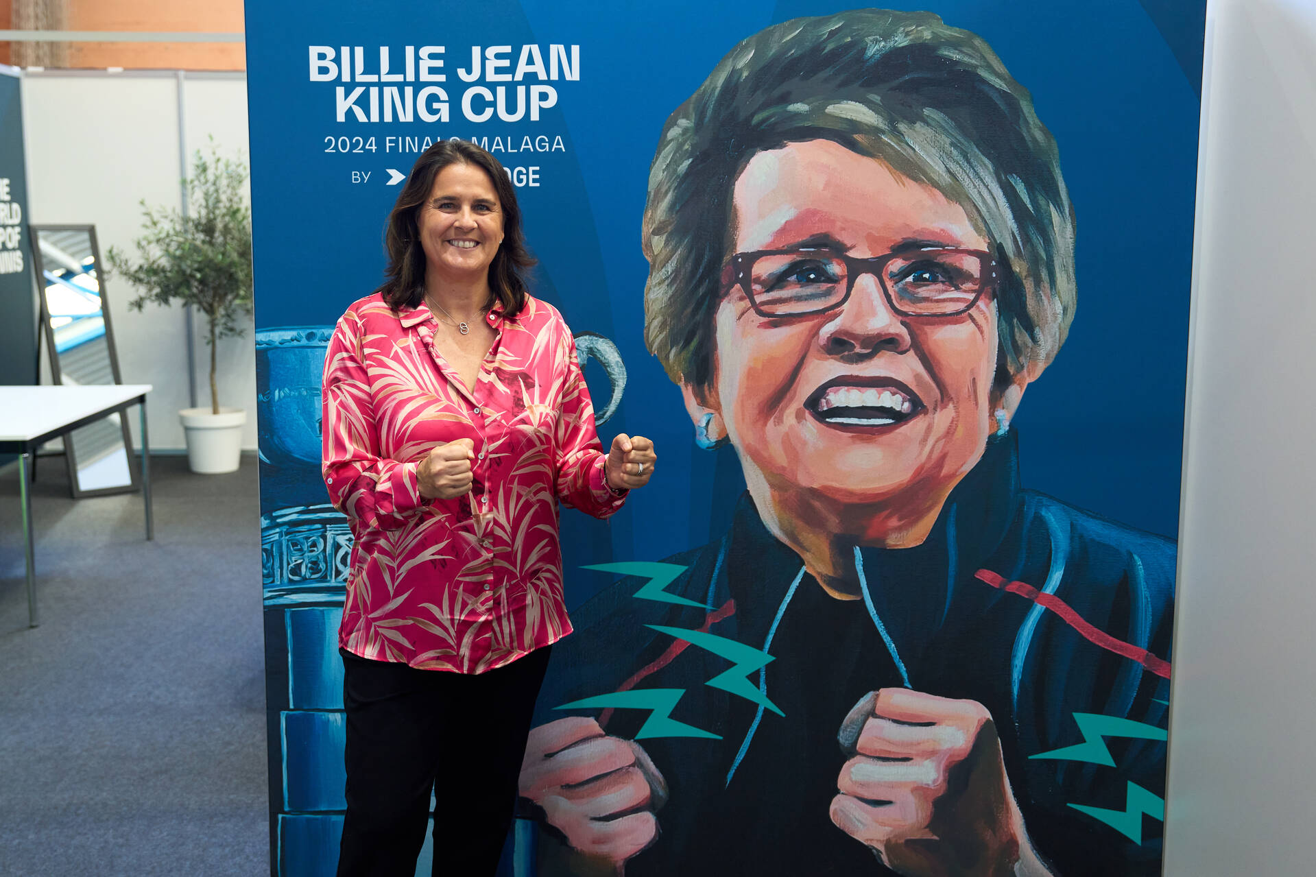 La Billie Jean King Cup y el arte celebran el espíritu del tenis