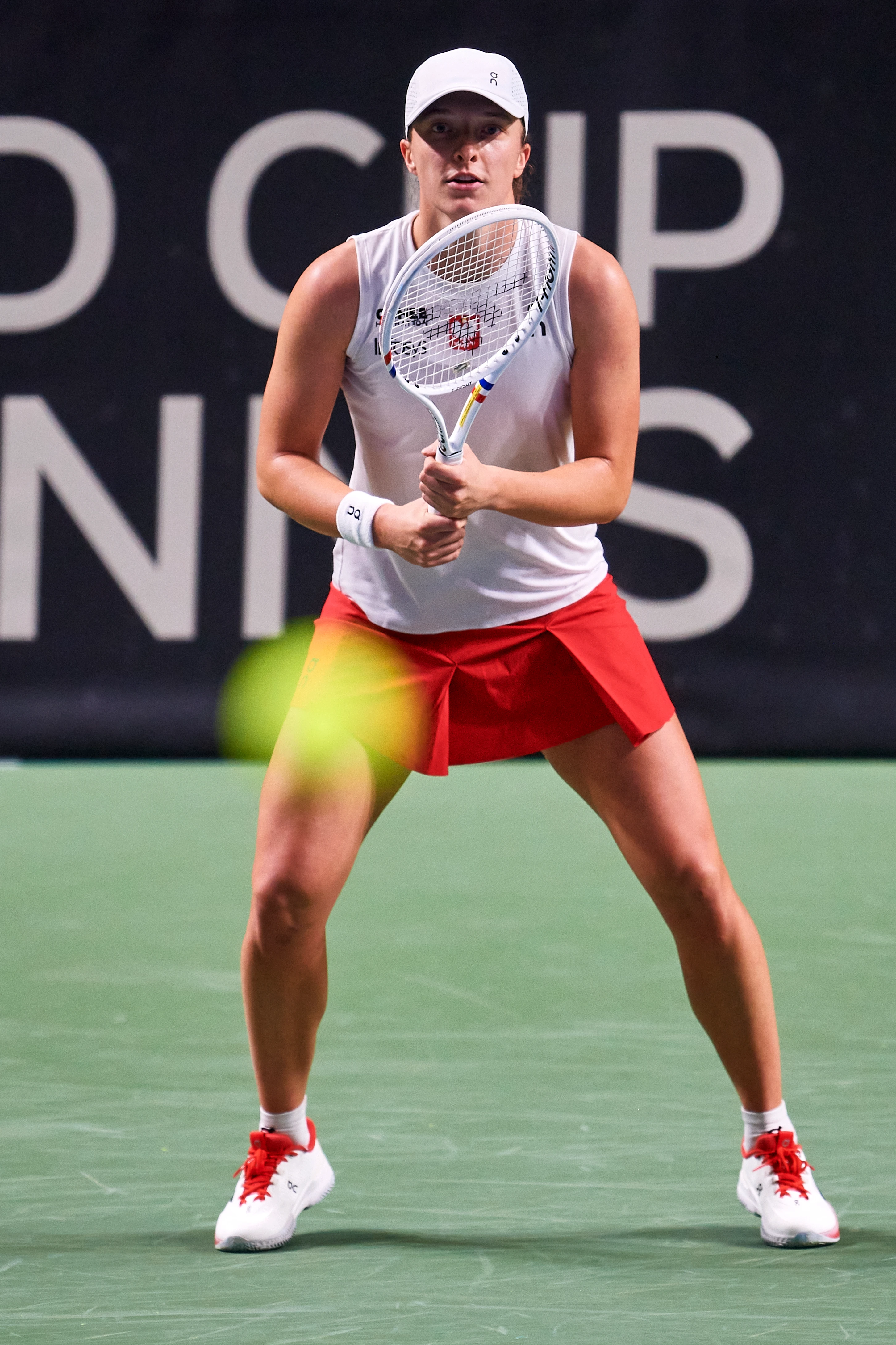 Iga Swiatek battles for Poland in the BJK Cup Play-offs