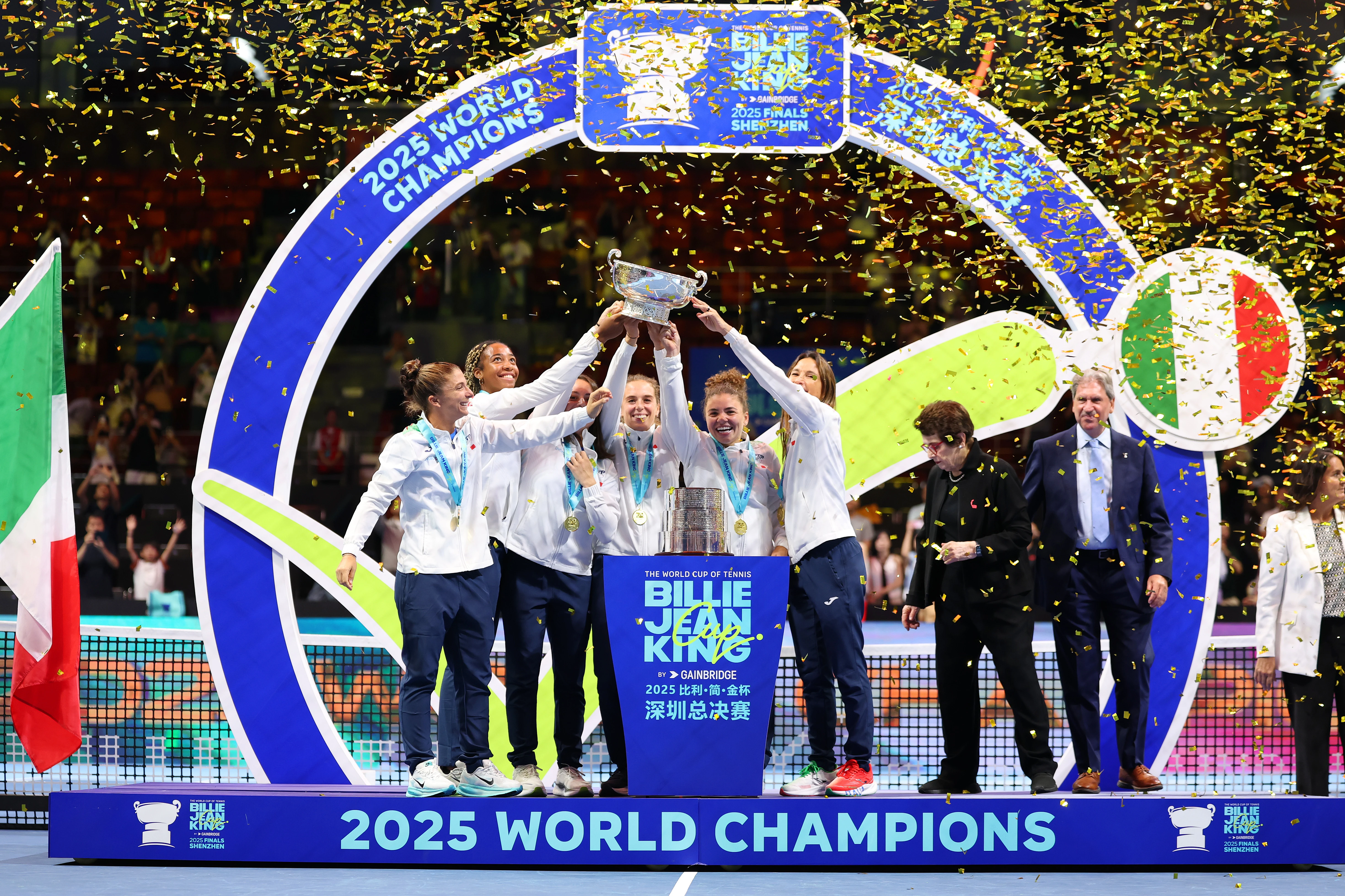 Italy lift trophy after USA win