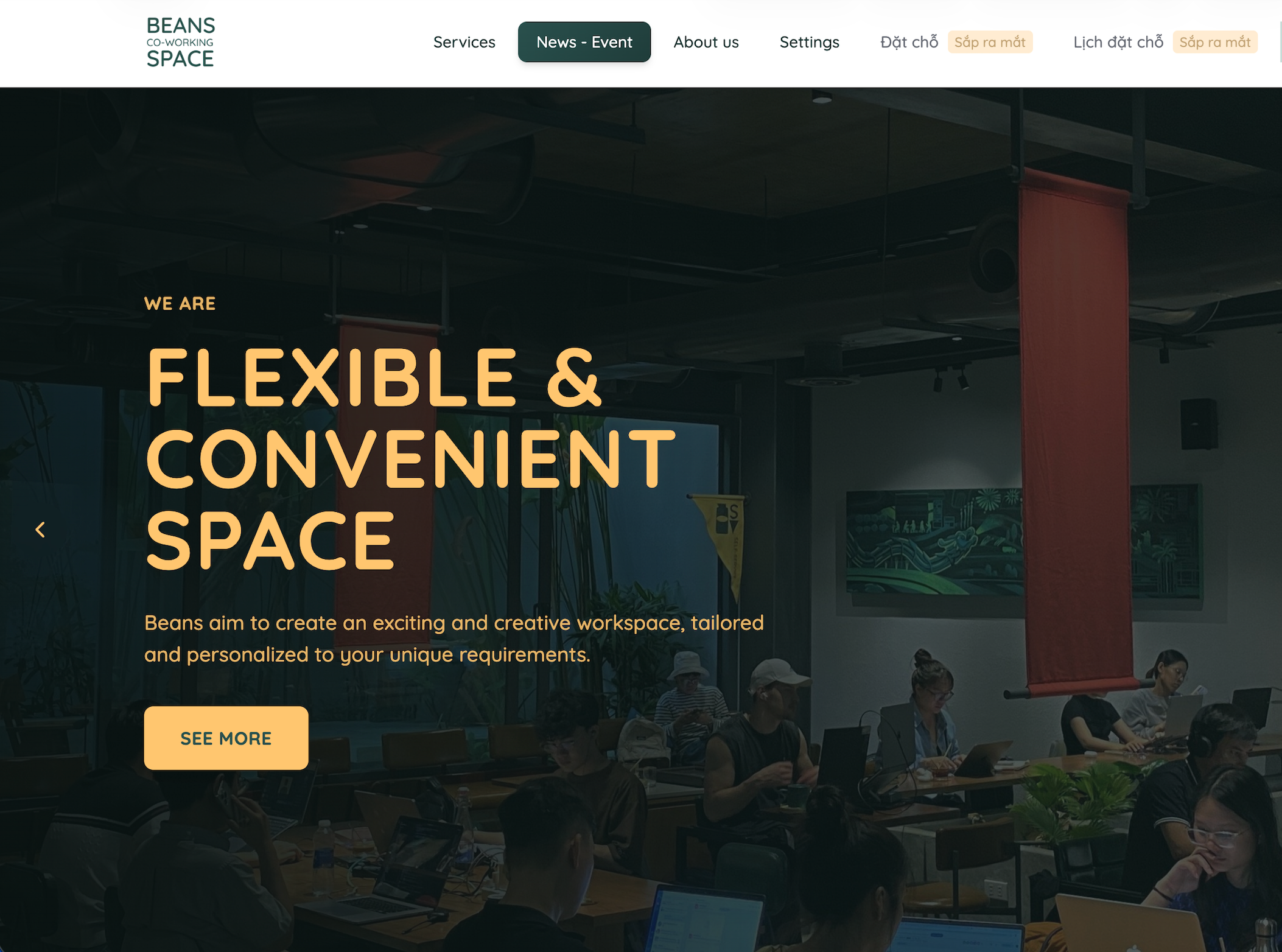 The Local Beans Website & Booking System