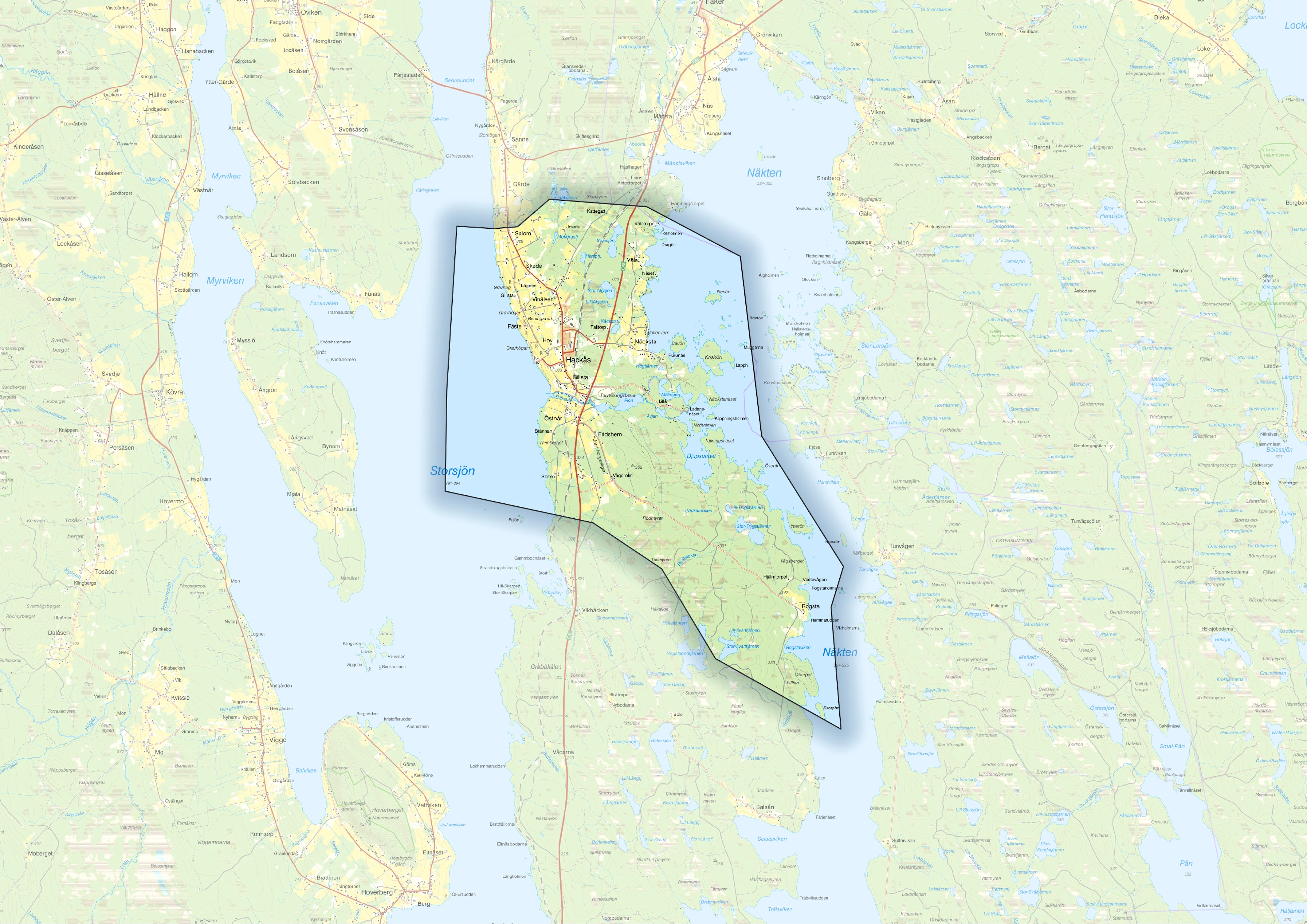 Nätförändring i Hackås, Jämtland