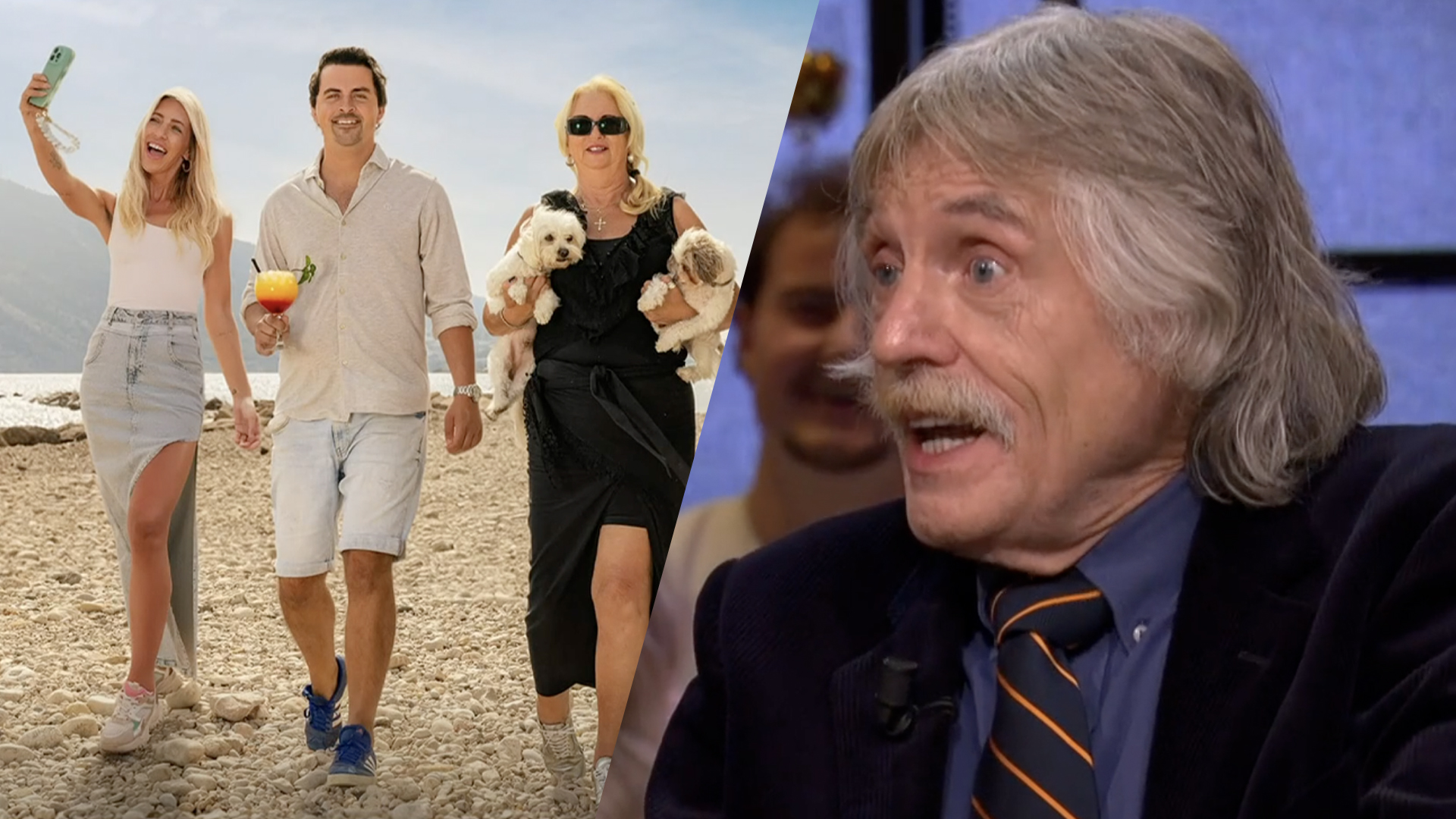 Johan Derksen over De Hanslers: 'Nare schoonmoeder, slapzak van een zoon en  hysterische berggeit!'