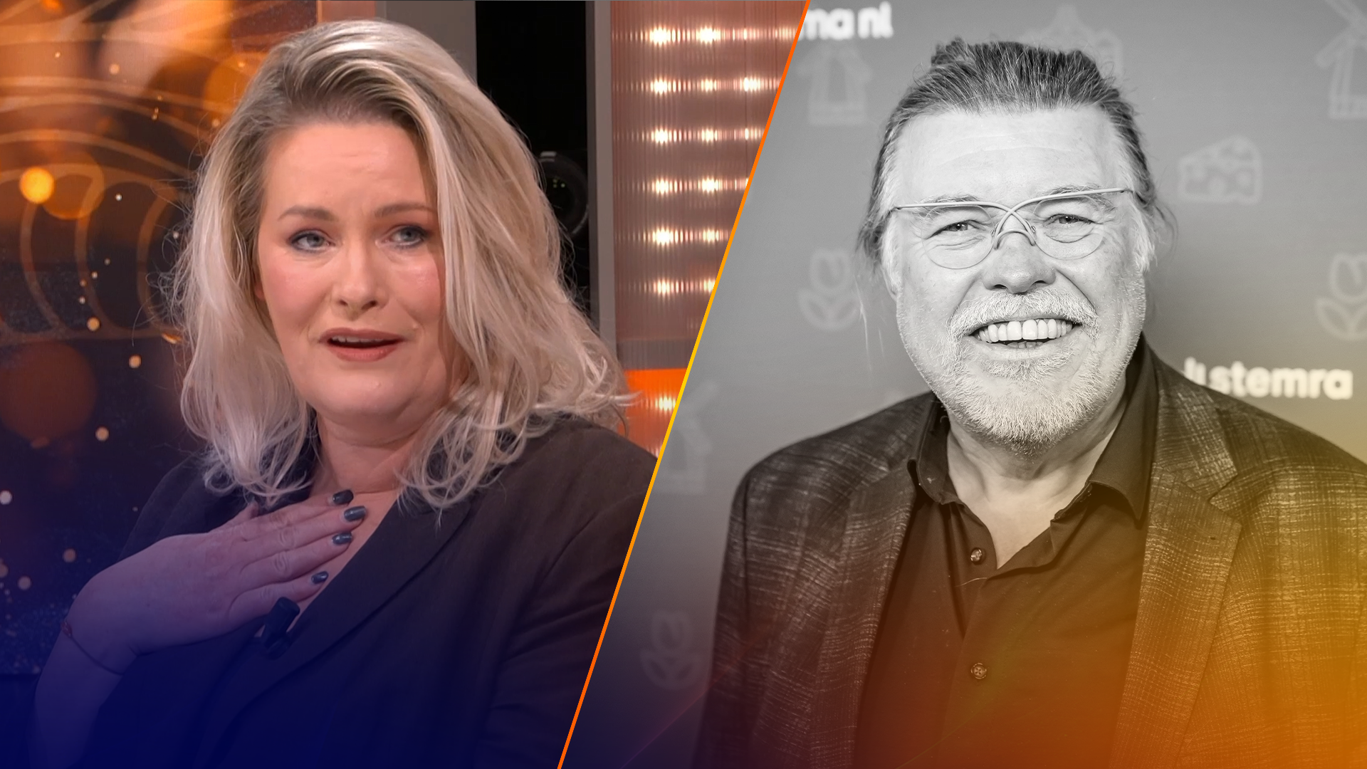 Erika Karst geëmotioneerd bij terugzien beelden uitvaart van broer René |  Shownieuws