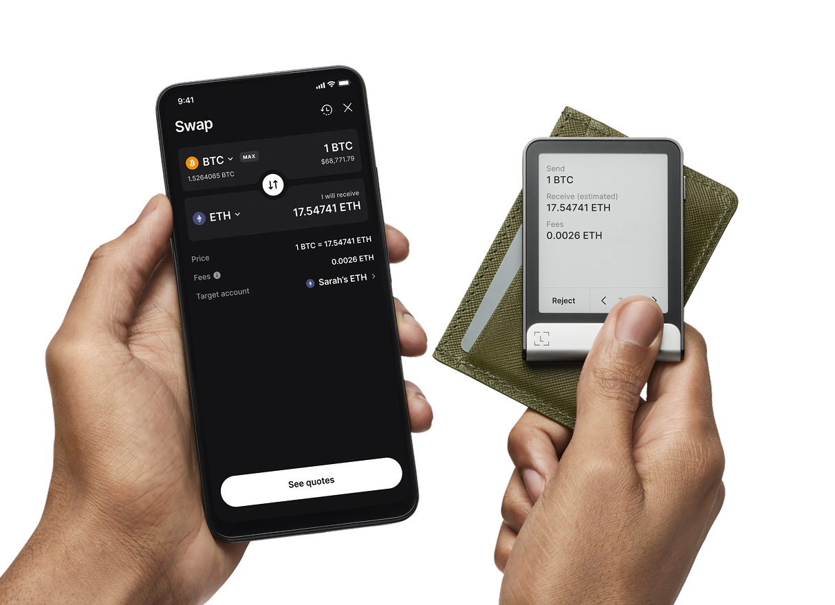 Swap crypto securely in seconds – Ledger Wallet Official App | Ledger