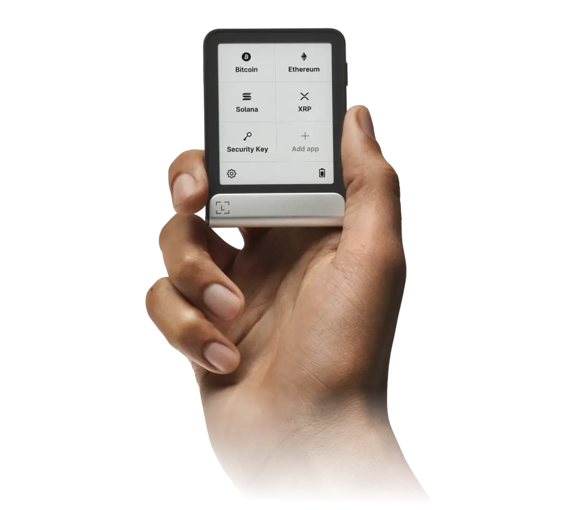 Wallet Fria - Billetera Cripto Con Pantalla E Ink, Segura Y Fácil De Usar  (Edición BTC) Ledger Flex