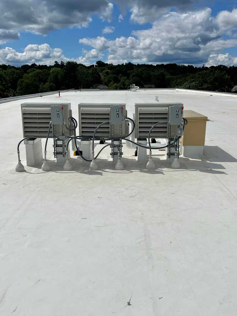 Belmont Middle and High School addition and renovation roof top HVAC ventilation upgrades