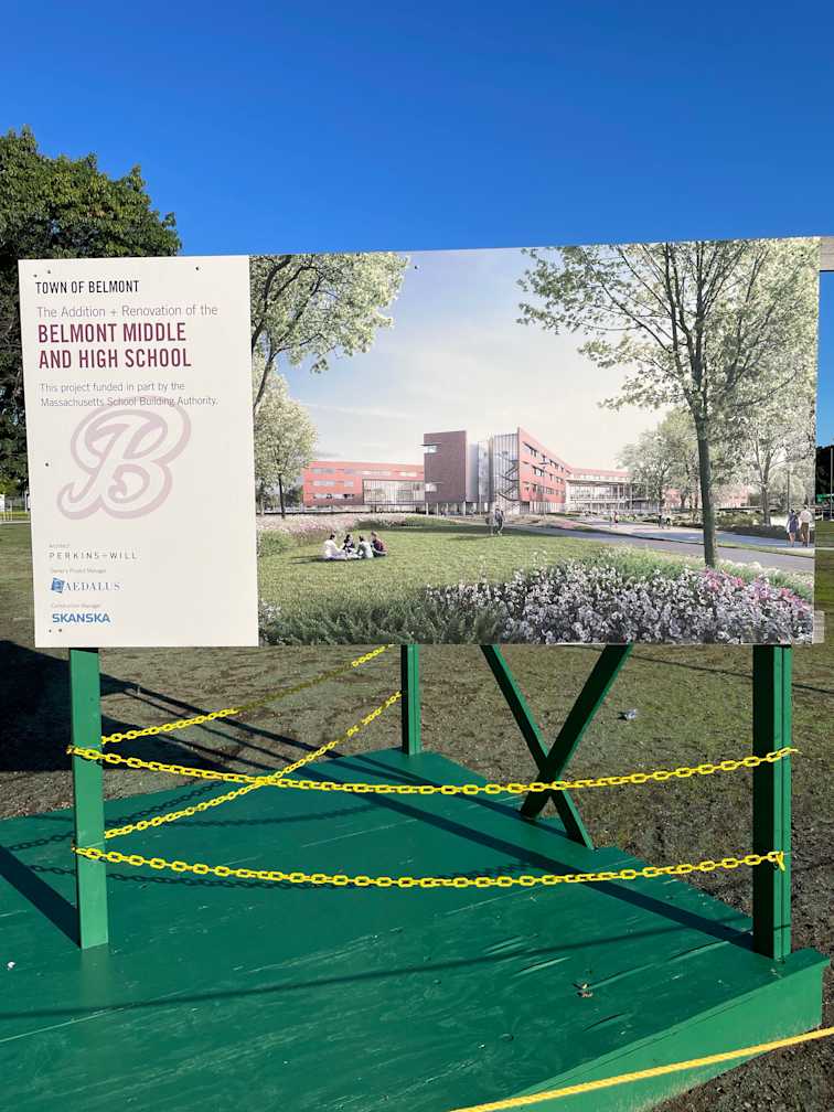 Belmont Middle and High School addition and renovation board