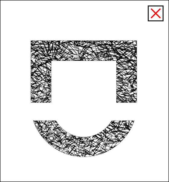 Graphic with small detailed patterns