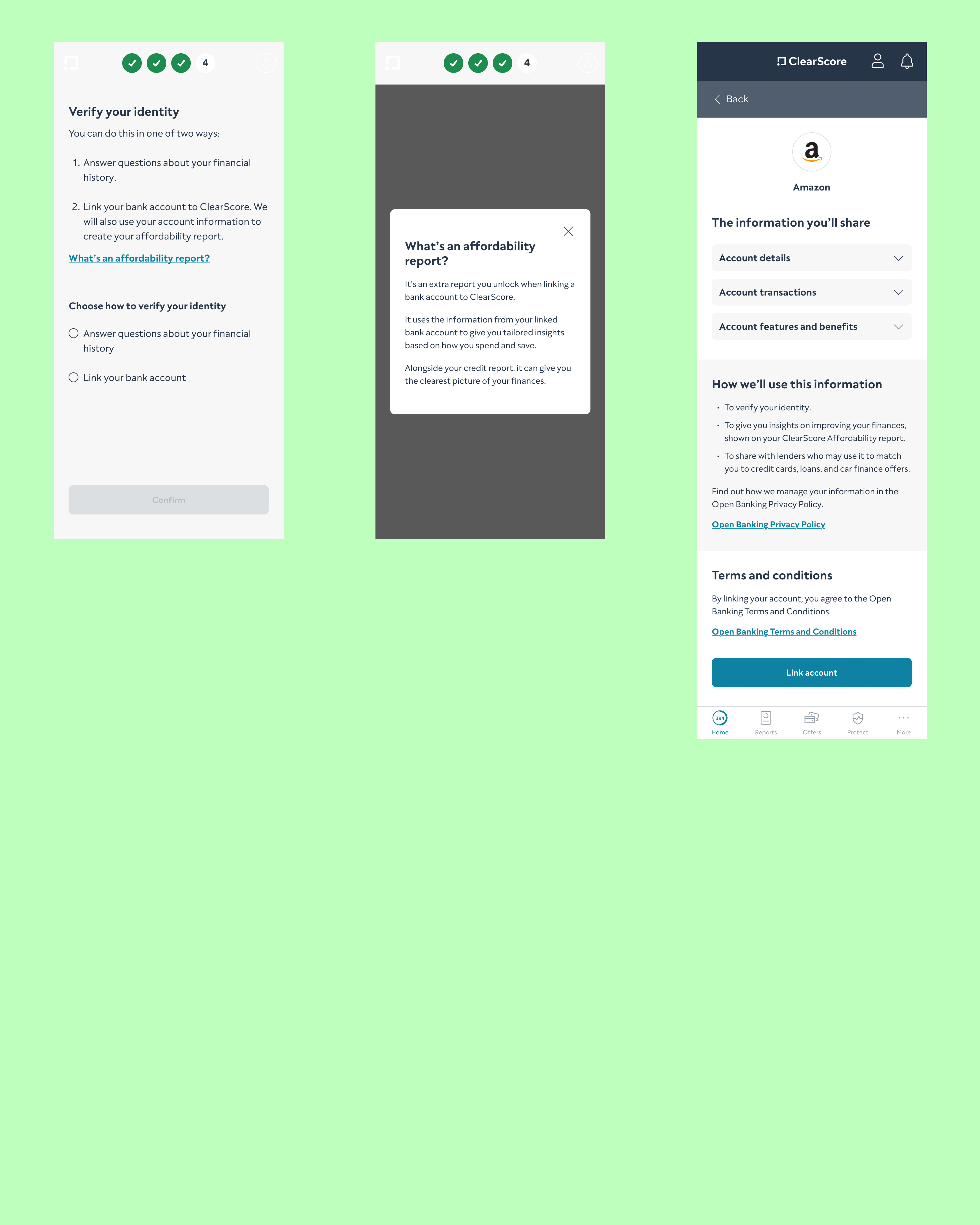 After - Open Banking Onboarding flow