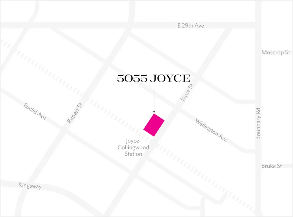 Map showing location of property