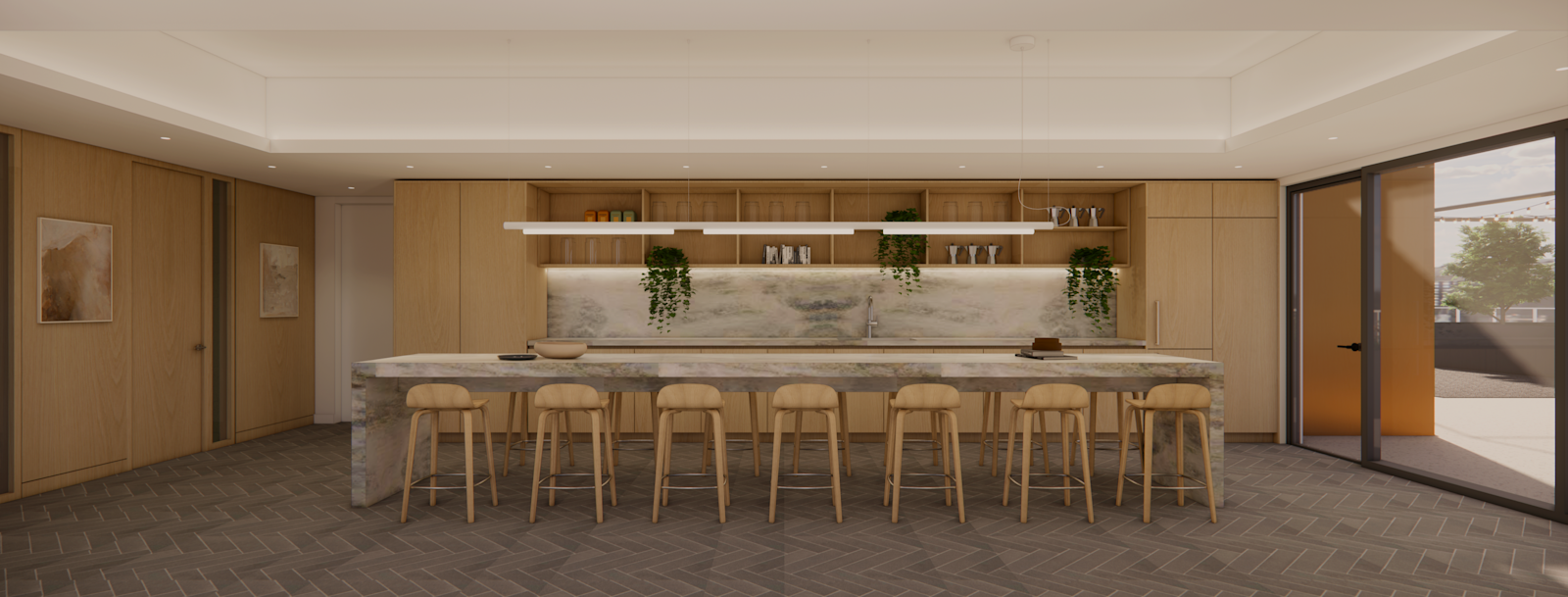 Rooftop Communal Kitchen