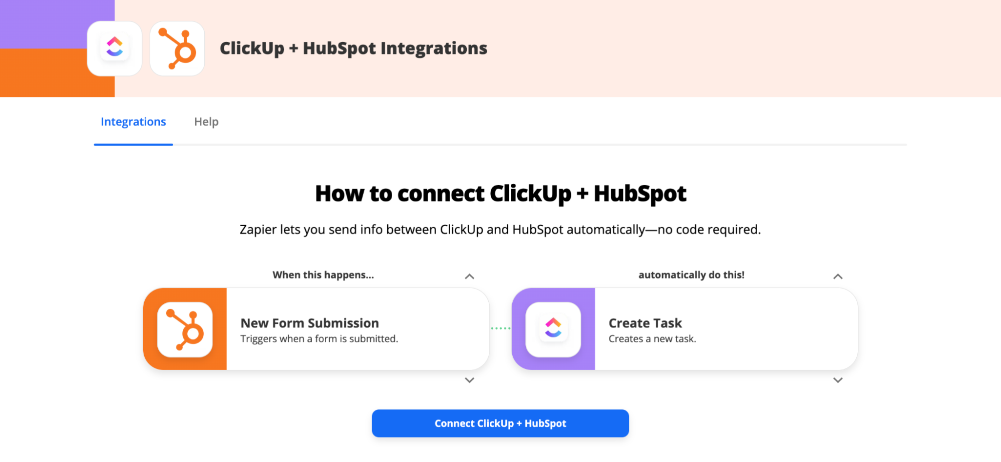 Clickup Hubspot Integration