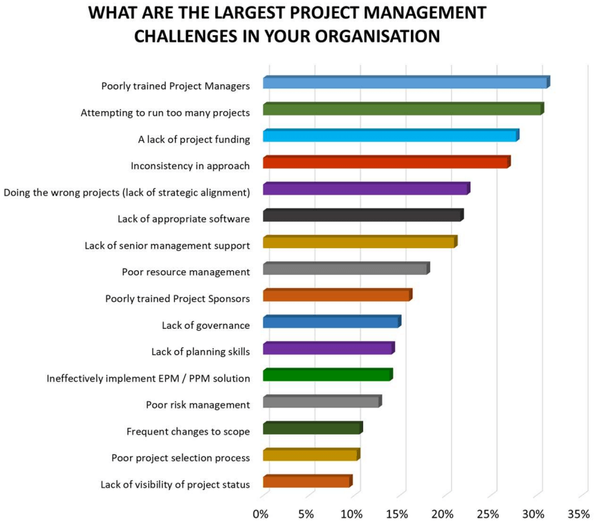 wellingtone project management challenges graph
