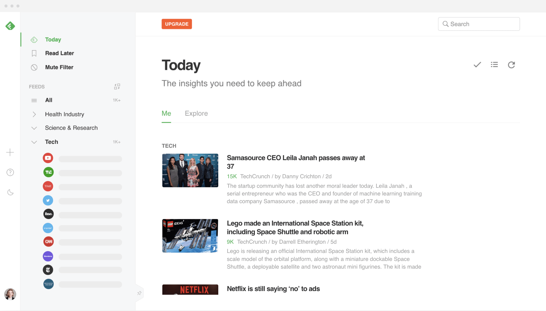 import to rssowl from feedly