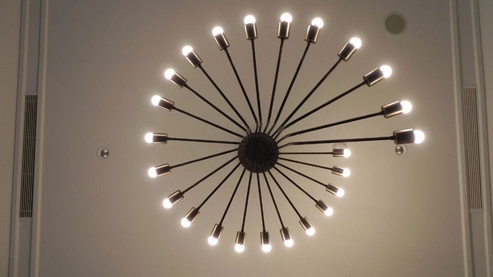 retro chandelier