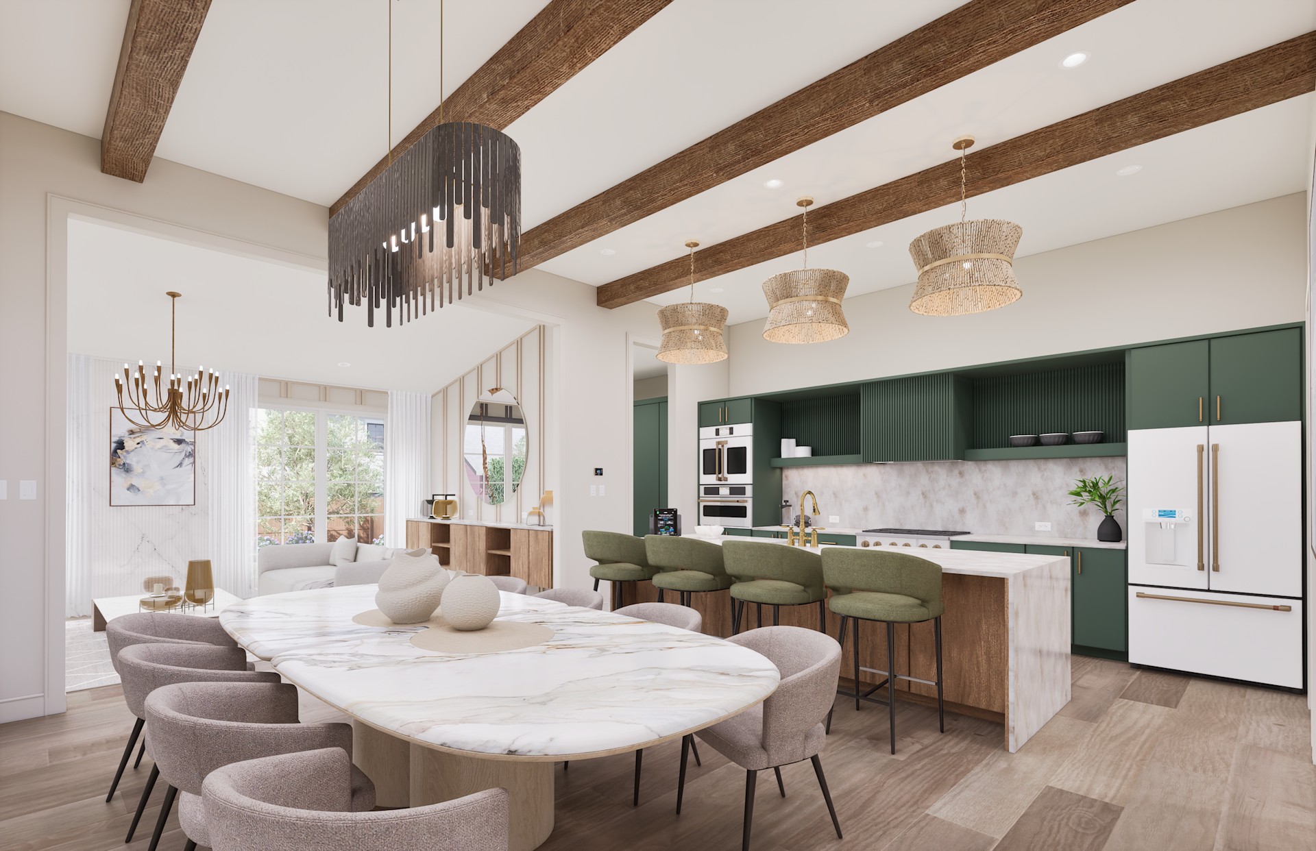 Concept Home Interior kitchen living