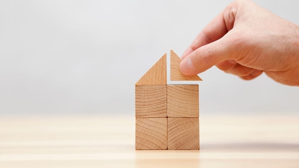 building house with blocks