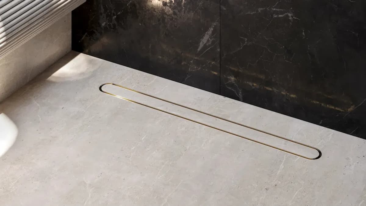 Linear in-tile disco infinity drain