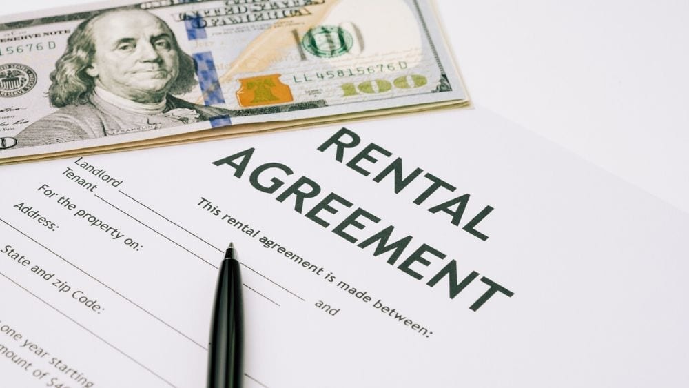 rental agreement and cash