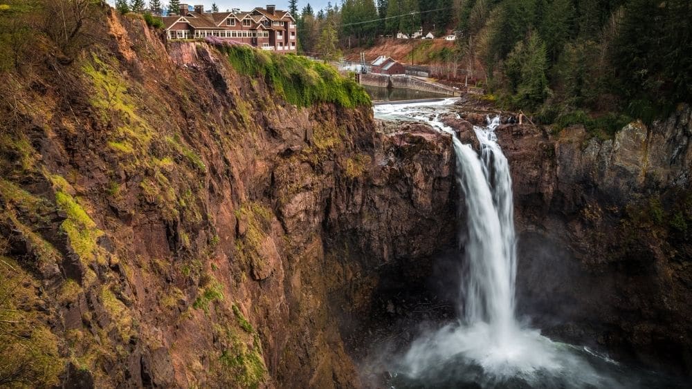 Snoqualmie Falls Viewpoint in King County, Washington.
