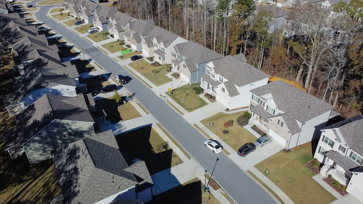 New construction neighborhood