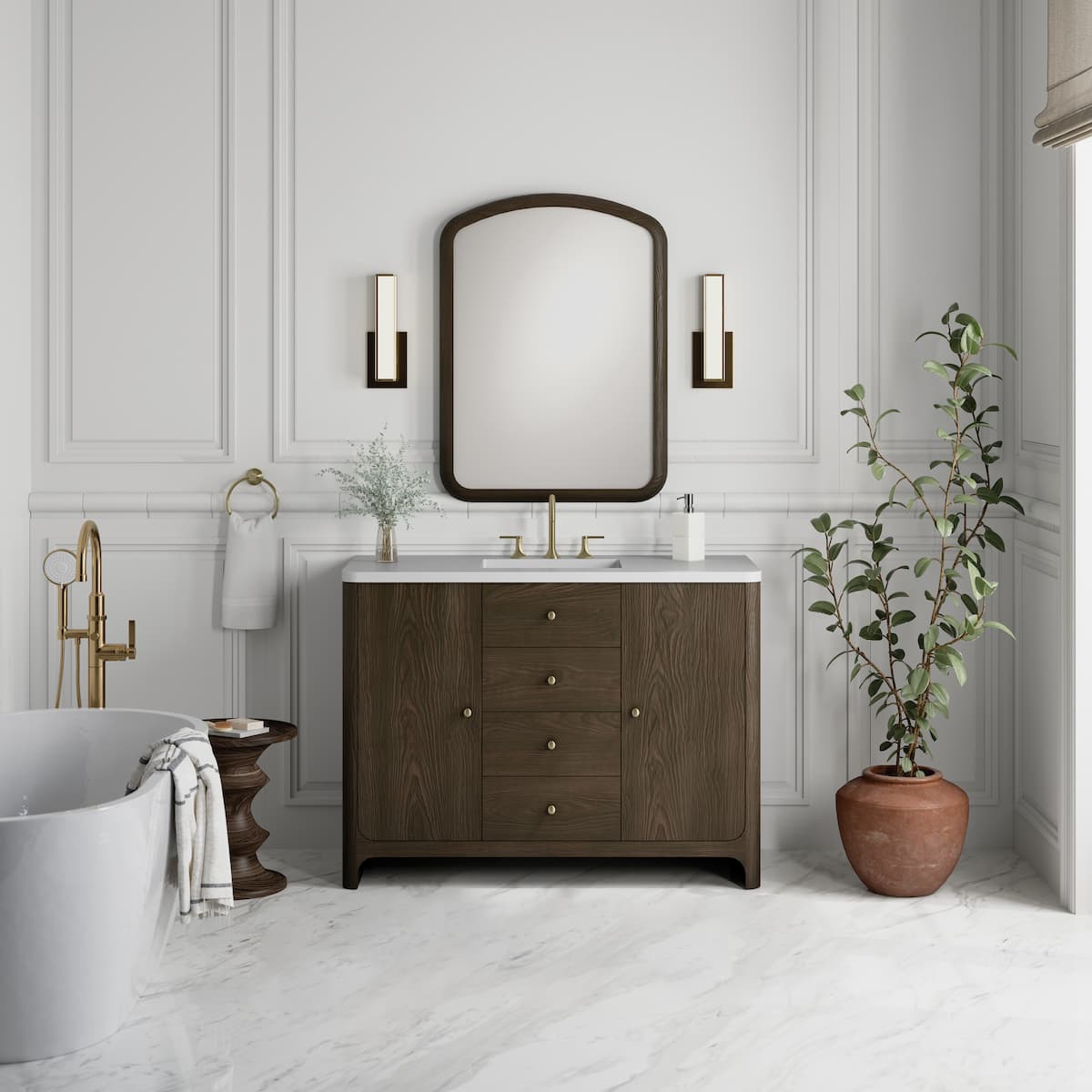Gracyn Vanity 48 Sable Lifestyle James Martin Vanities