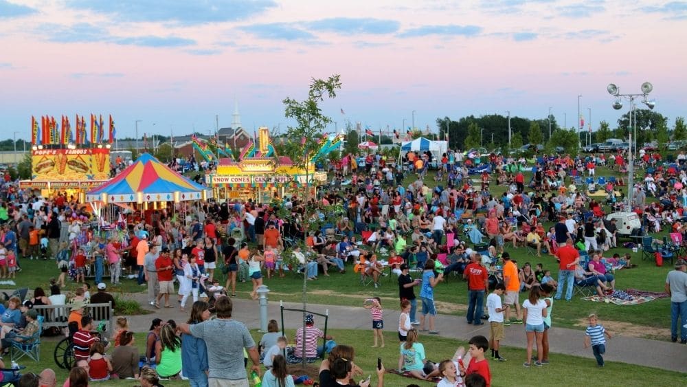 fourth of july celebration in union city, tennessee