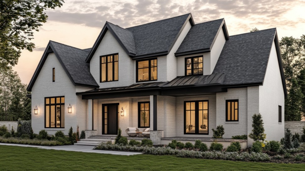 Farmhouse style exterior Adobe Stock