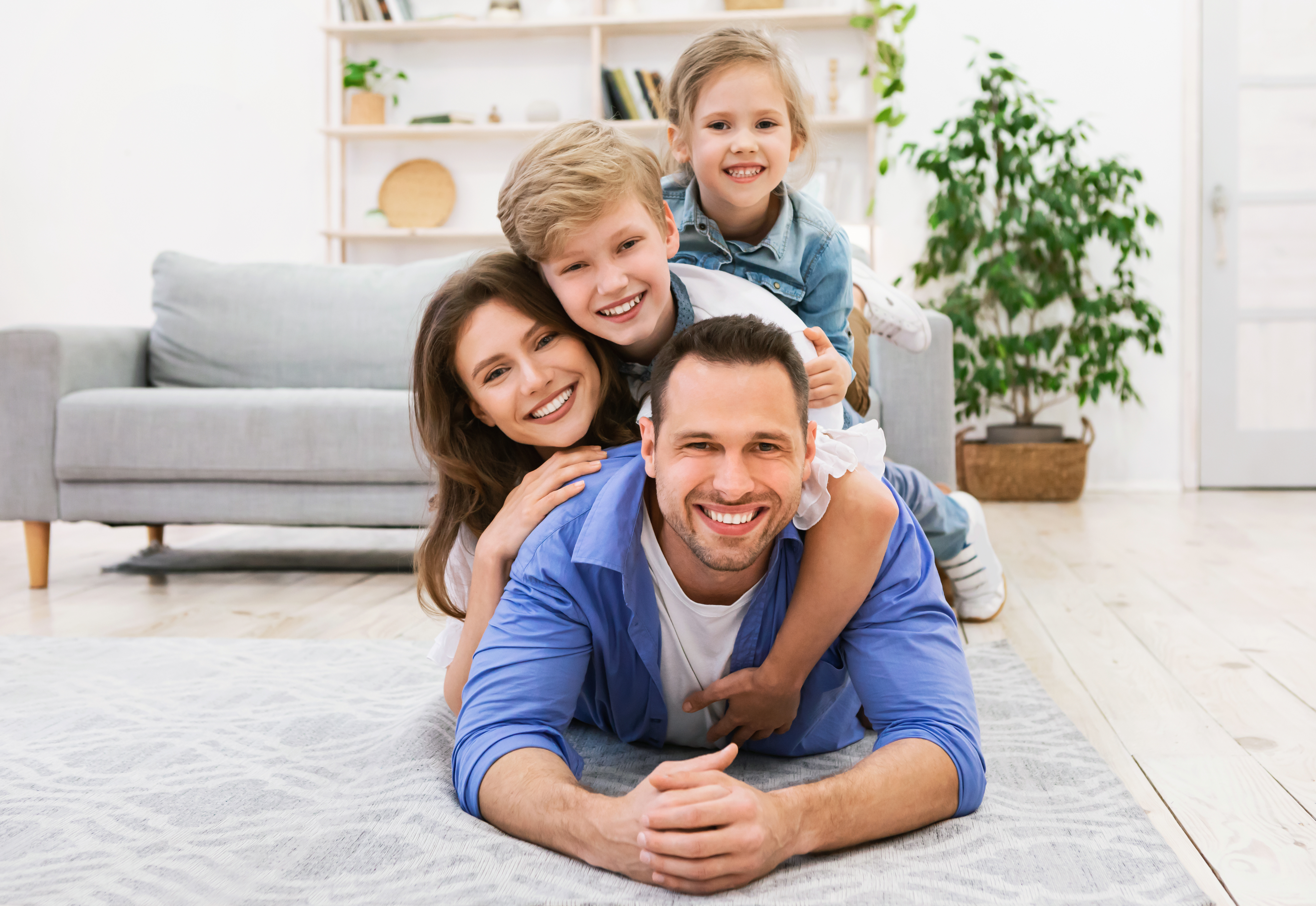 family-on-floor-at-home