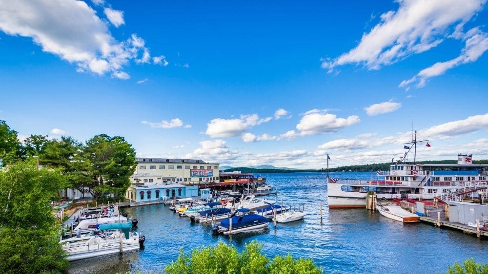 lake front in laconia, New Hampshire