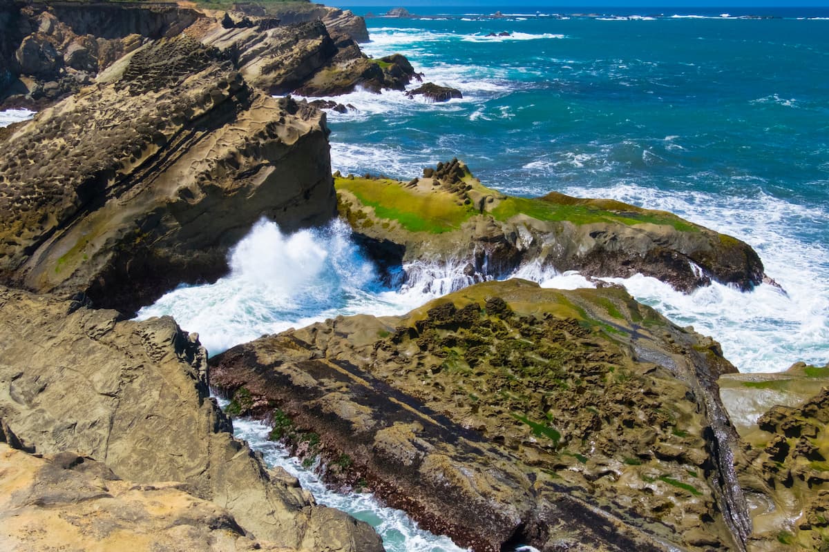 Oregon coastline in Coos County