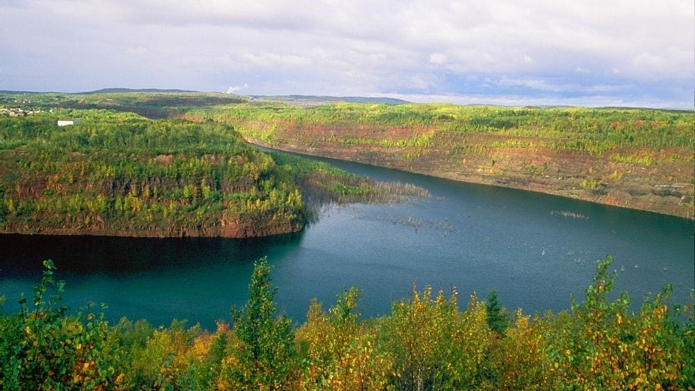 Scenic view of the Iron Range in Minnesota