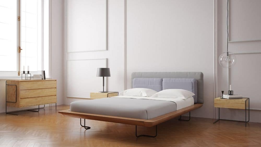 modern master bedroom