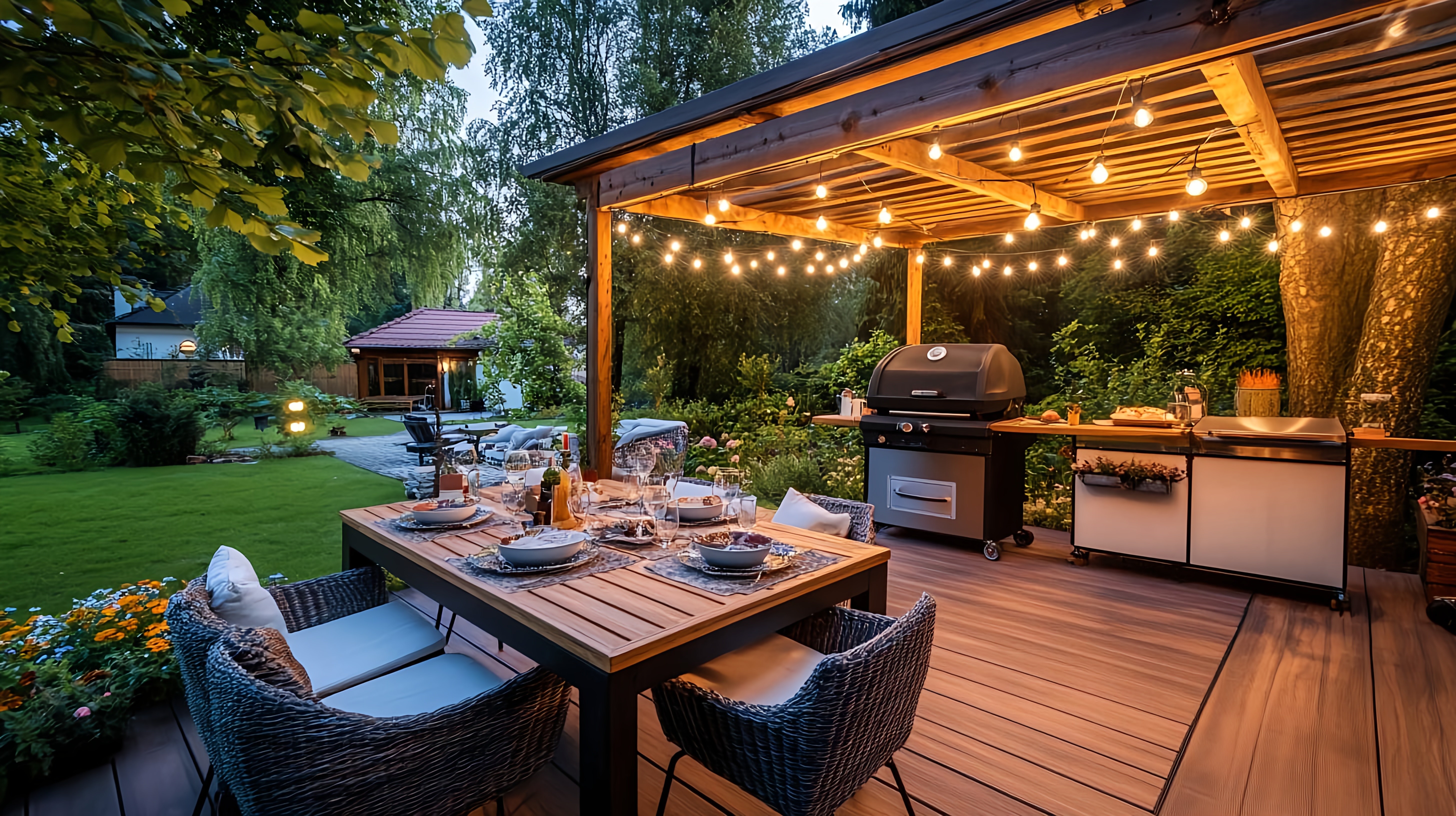 landscaped-backyard-outdoor-kitchen