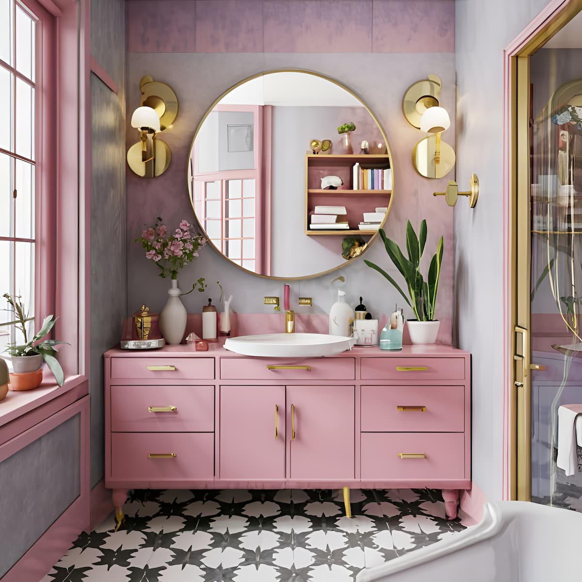 Barbiecore bathroom