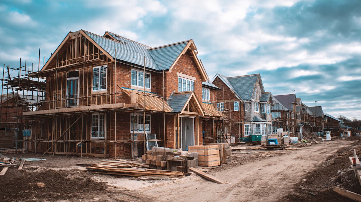 new neighborhood under construction