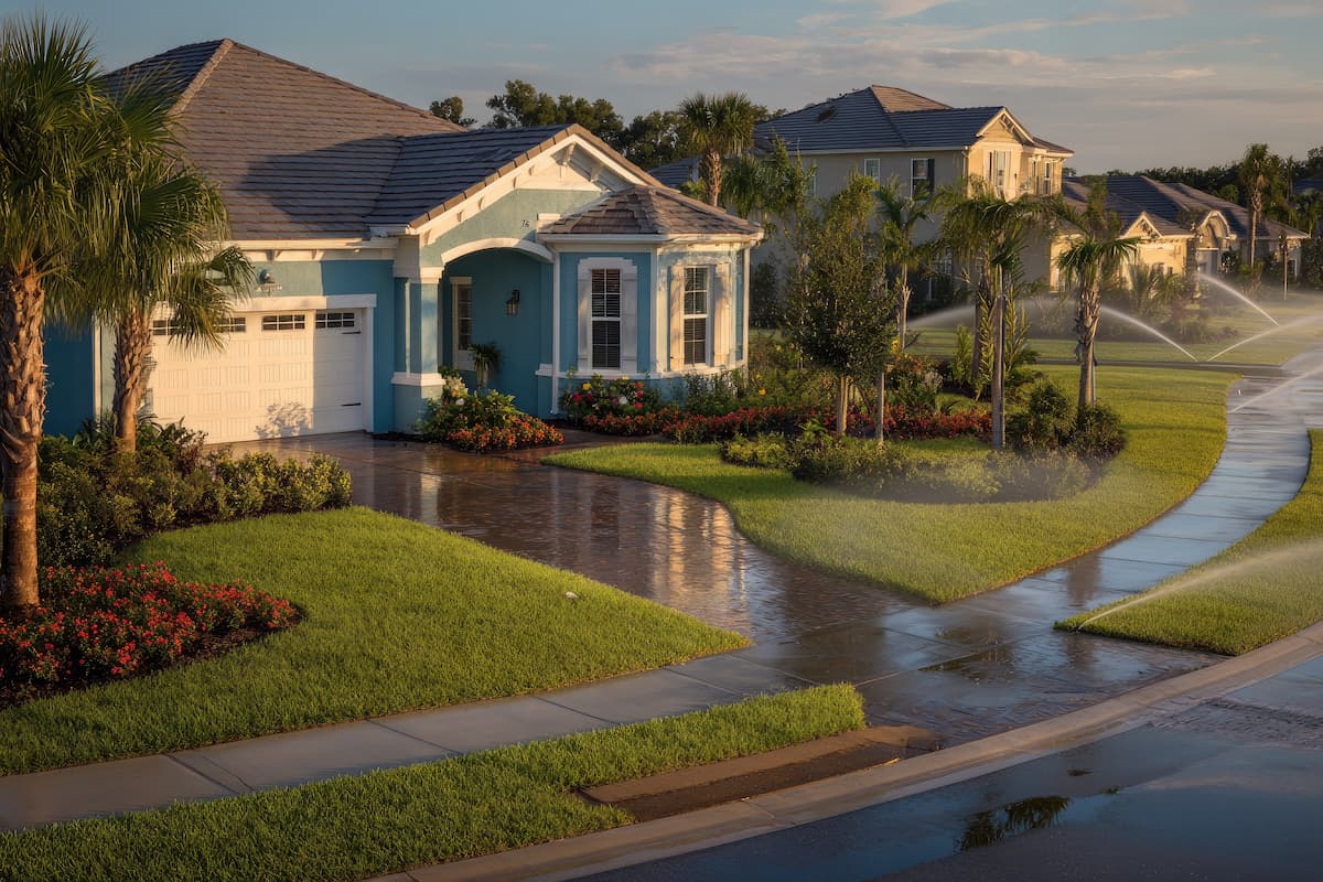 new build landscaping