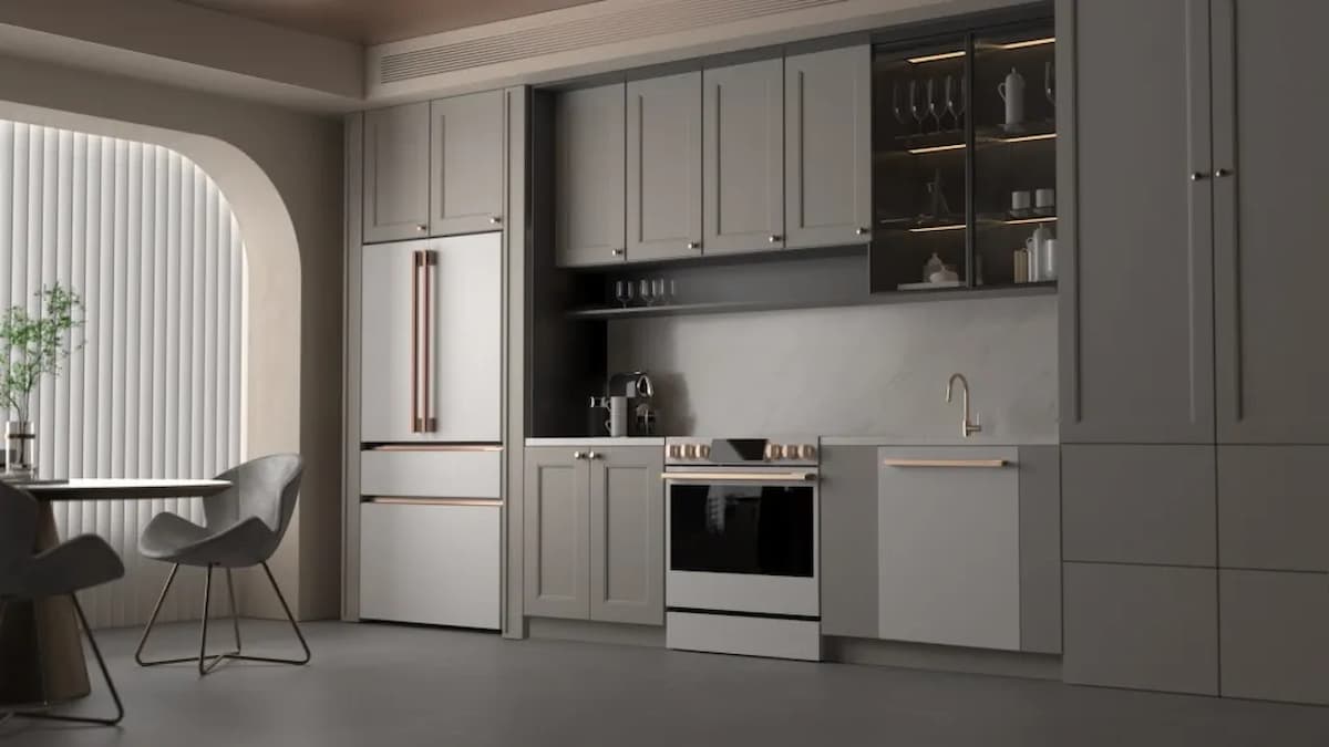 LG Smart fridge, in a modern kitchen